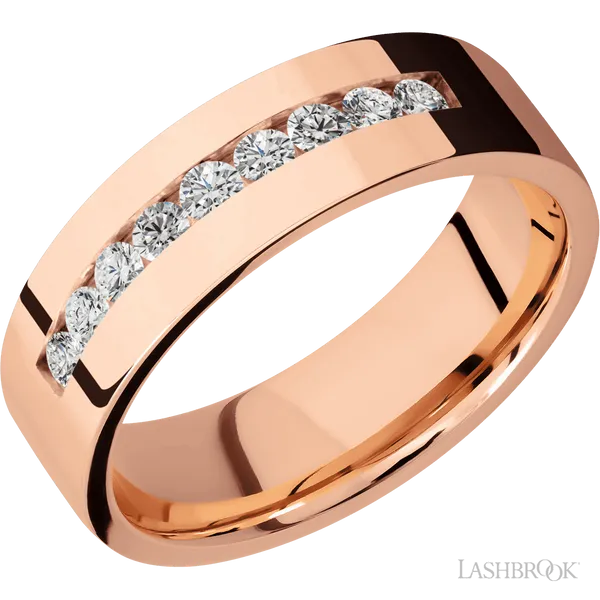 14K Rose Gold with Polish Finish
