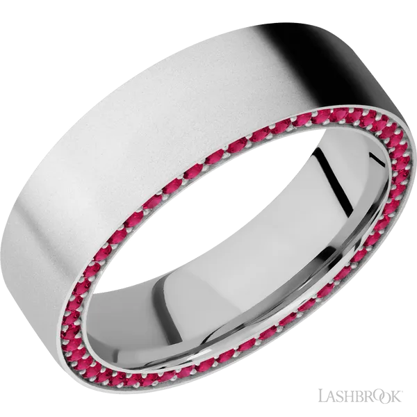 14K White Gold with Bead Finish