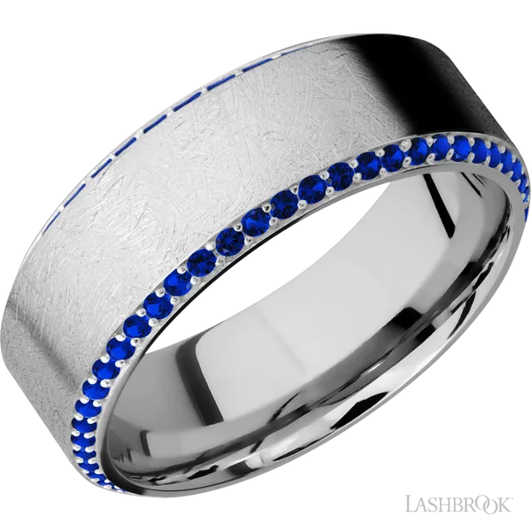 14K White Gold with Distressed , Polish Finish