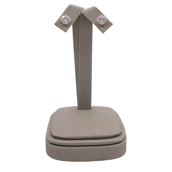 2ctw Lab Grown Diamond Studs- 14k White Gold