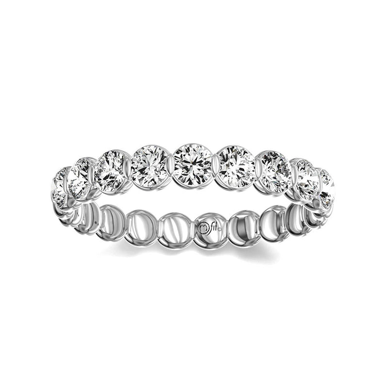 My Caroline White Gold 1.50ctw Round Brilliant Wedding Band- KVC1060WR5JN