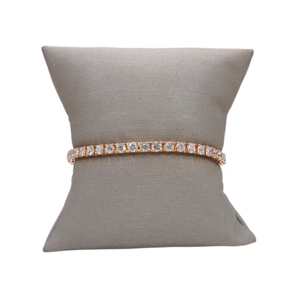 8ctw Lab Grown Diamond Tennis Braceletd-14k Yellow Gold