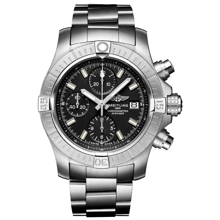 Breitling Avenger Chronograph 43 Black Dial - A13385101B1A1