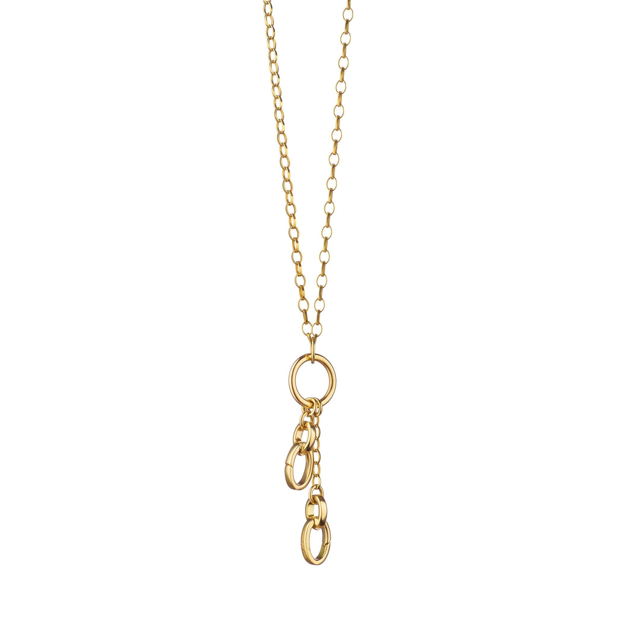 18" Yellow Gold "Design Your Own" Small Charm Chain Necklace
