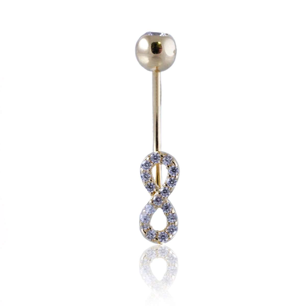 14k Gold Infinite Piercing