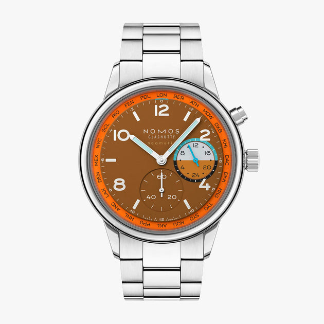 Nomos Glashütte Club Sport Neomatik Worldtimer Canyon Automatic – 790.S3