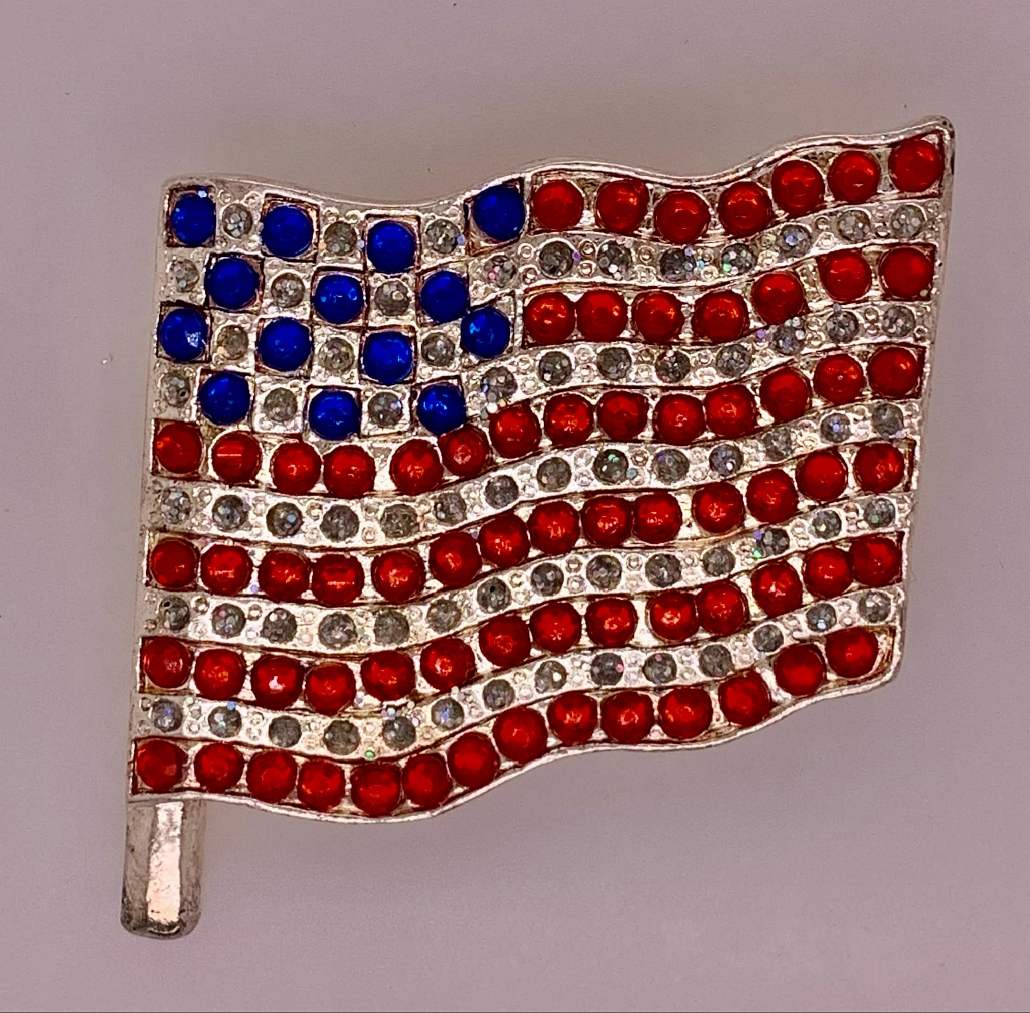 Estate Flag Brooch