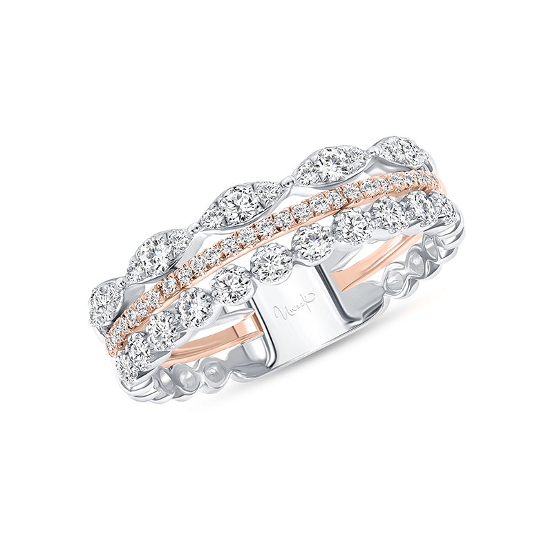 Uneek Sweet-Pea Collection 3-Row Diamond Fashion Ring
