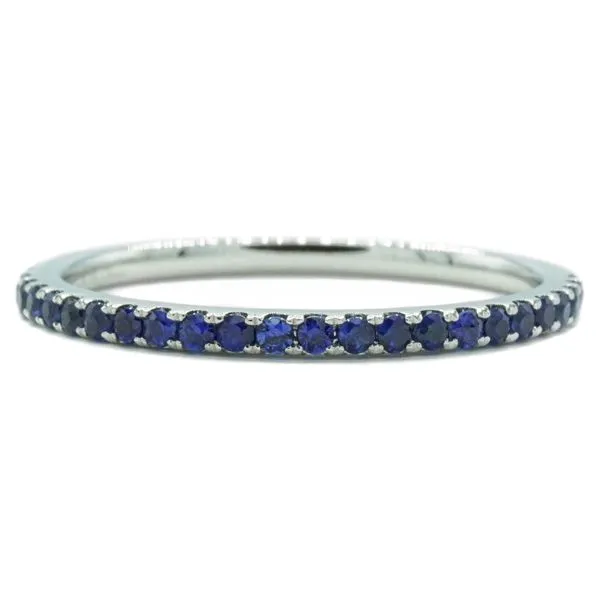 .21ctw Sapphire Band - 14k White Gold