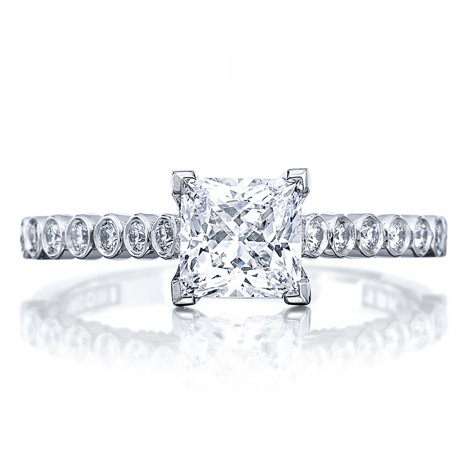 200-2PR Princess Solitaire Engagement Ring