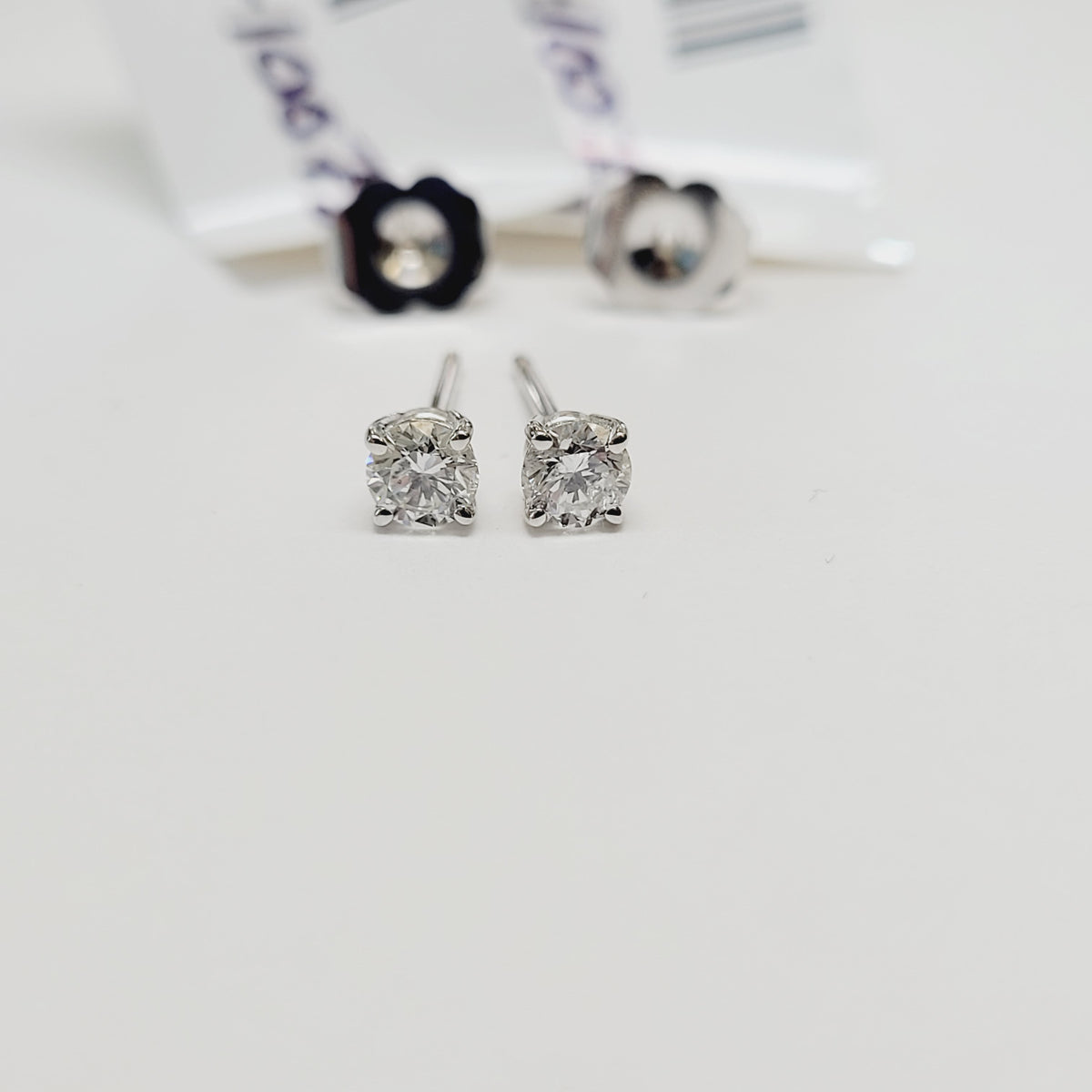.31 Carat Round Diamond Studs