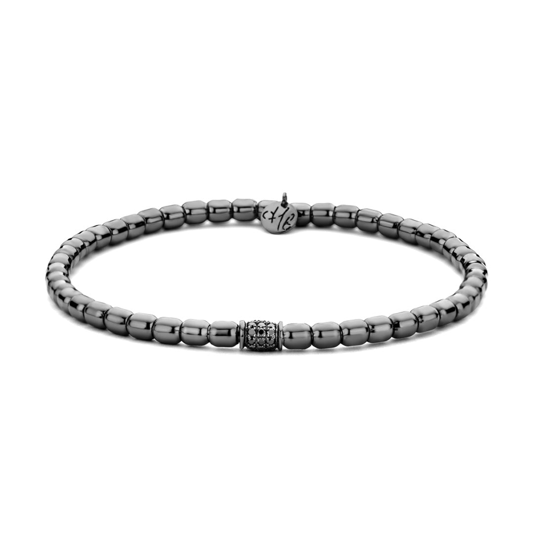 0.18ctw, 18K Black Gold Tresore Stretch Bracelet