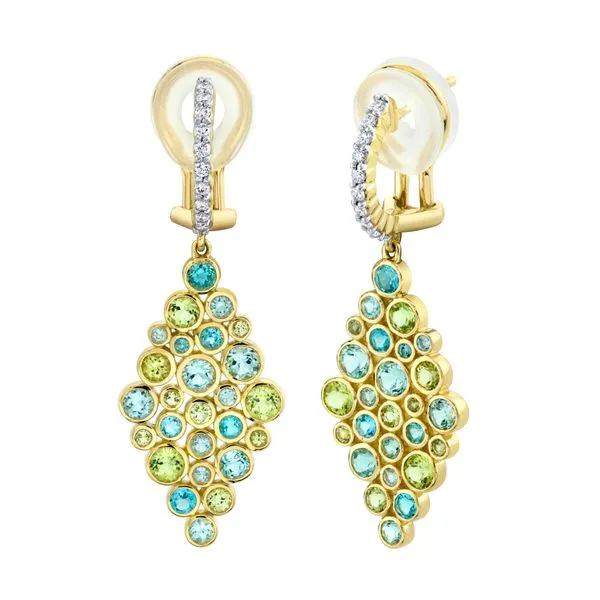 Sloane Street Marquise Bubble Earrings - 18k Yellow Gold