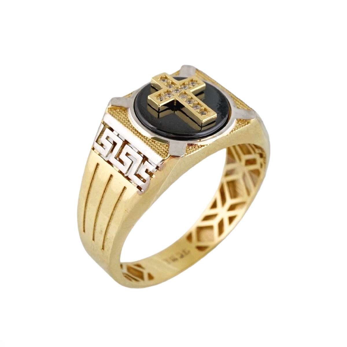 10k Yellow Gold Cross Ring