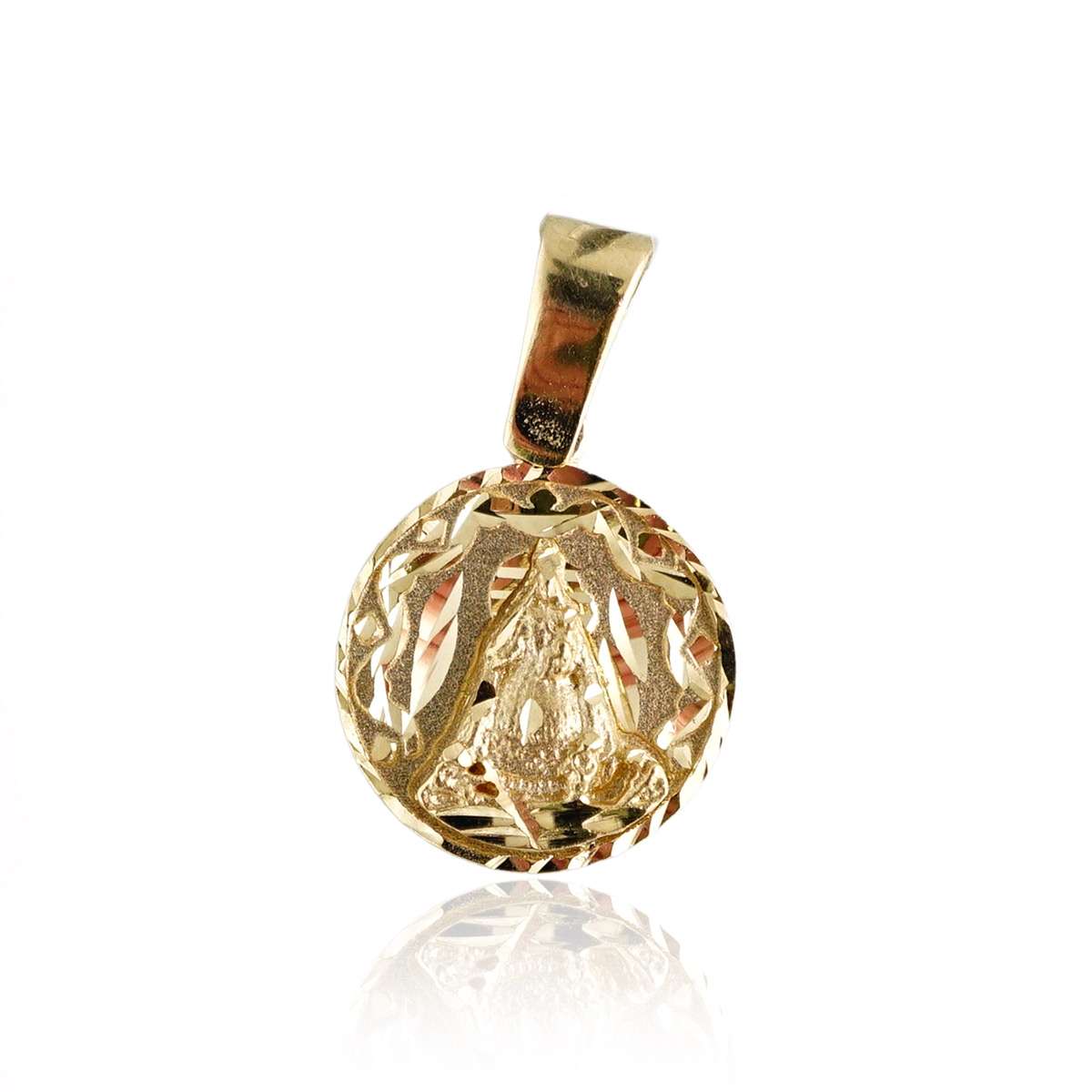 14k Gold Caridad del Cobre Virgin Pendant