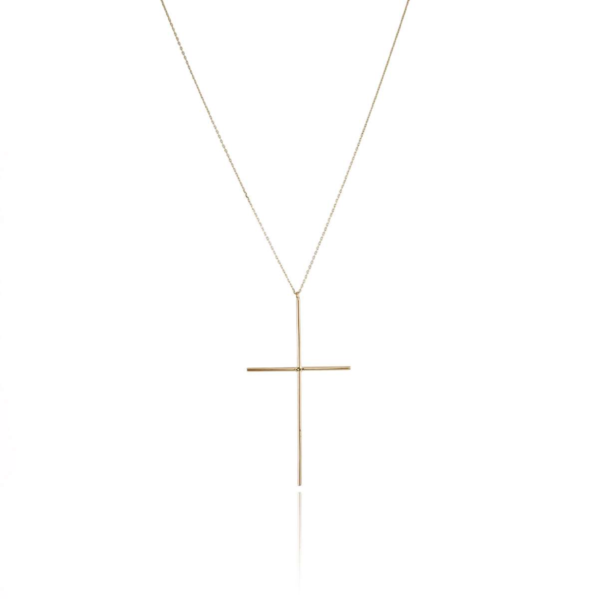 14k Gold Cross and Chain Set