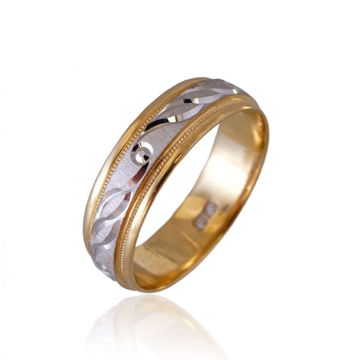10k Gold Two Tones Design Ring