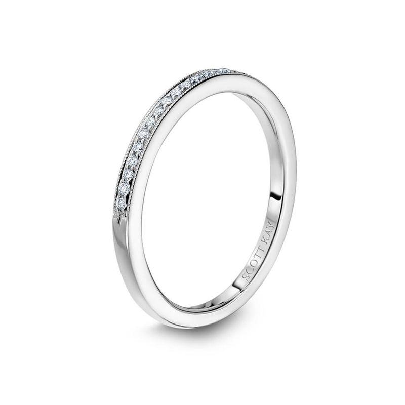 Radiance 1/2 Way Channel Set Wedding Band