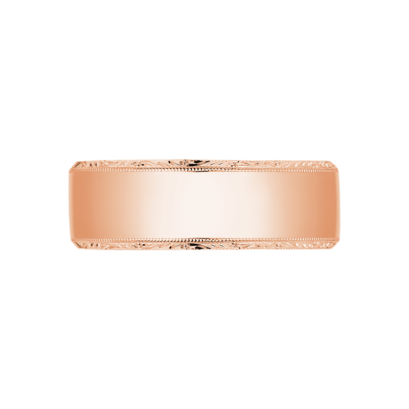 2553 Simply Tacori Men's Rose Gold Wedding Band