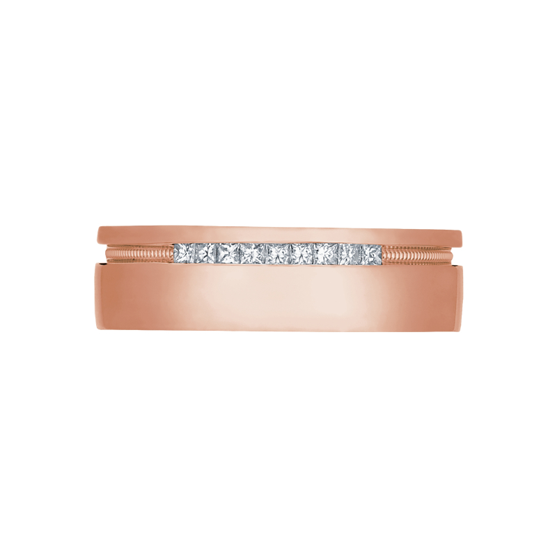 2556PR Simply Tacori Men's Rose Gold Wedding Band