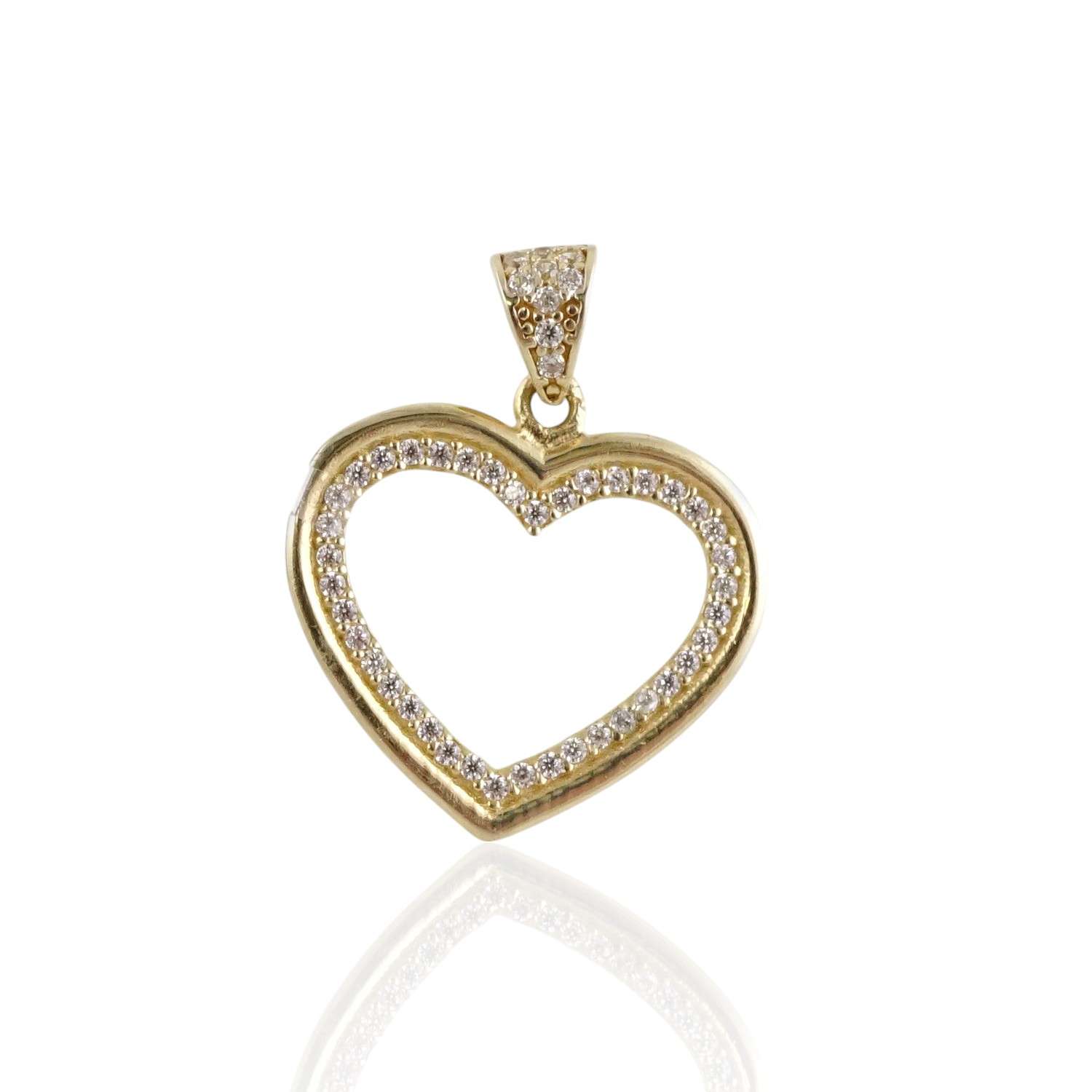 10K Yellow Gold Heart Pendant