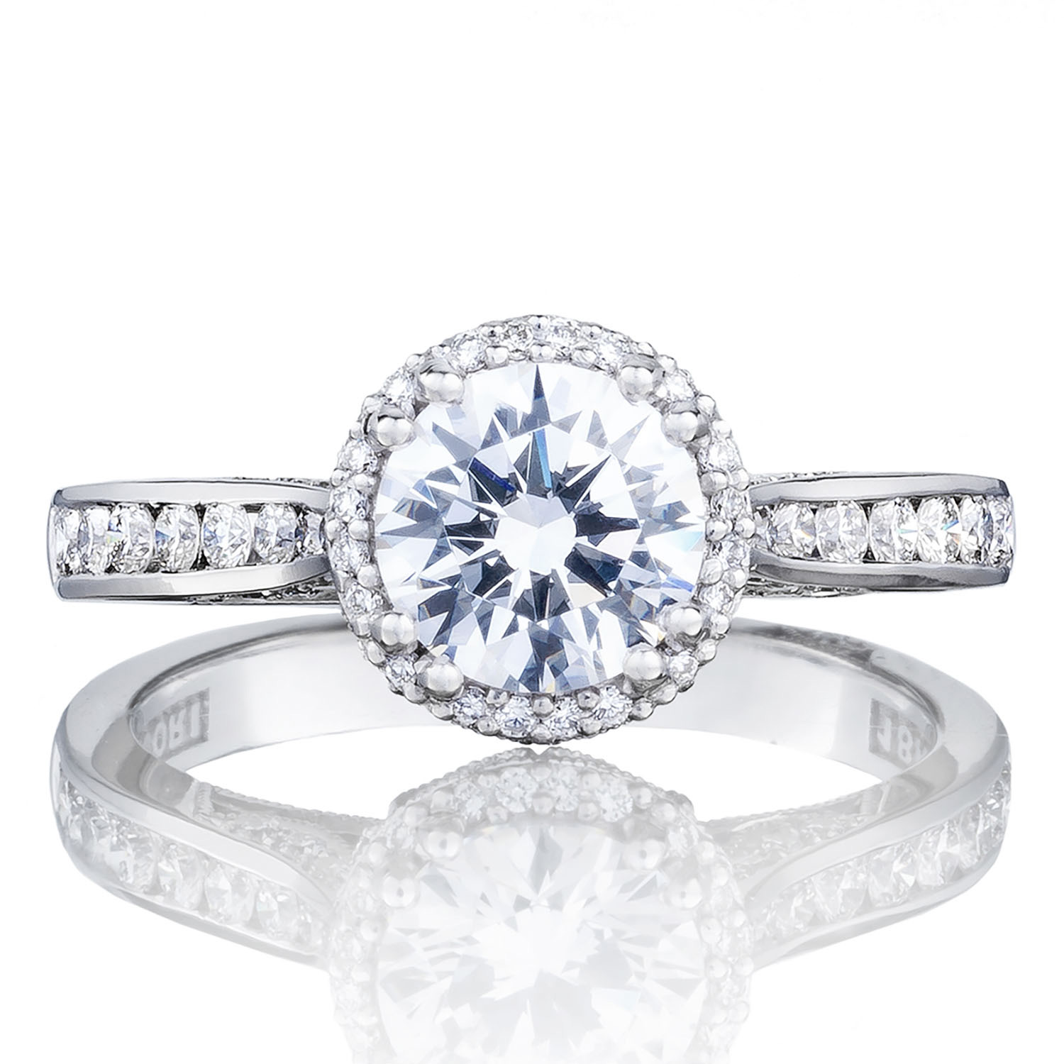 2646-25RDR Round Bloom Engagement Ring