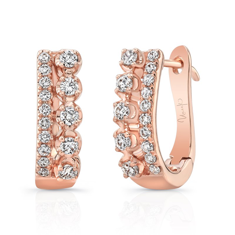 0.34ctw Diamond Huggie Hoop Earrings