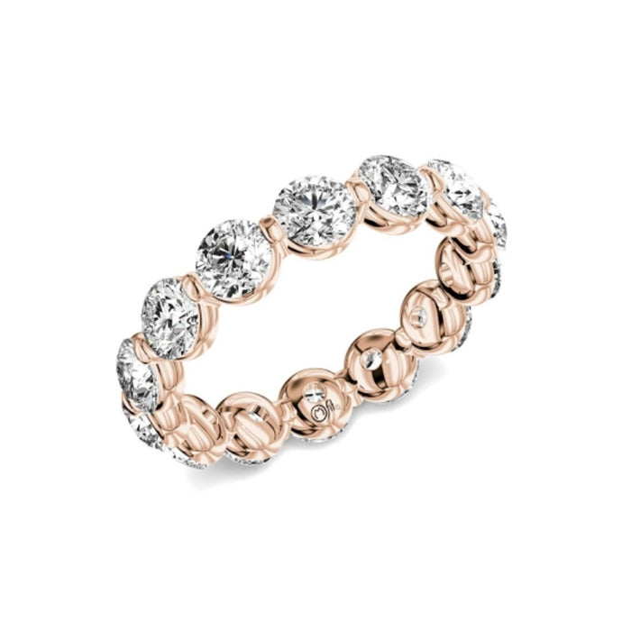 My Caroline Rose Gold 3.00ctw Round Brilliant Eternity Wedding Band- UVC1038YR5JK