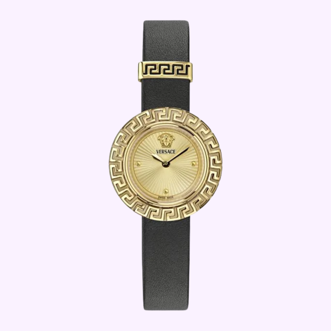 Versace Watches VE8C00224 La Greca Leather Watch upc 196629819885