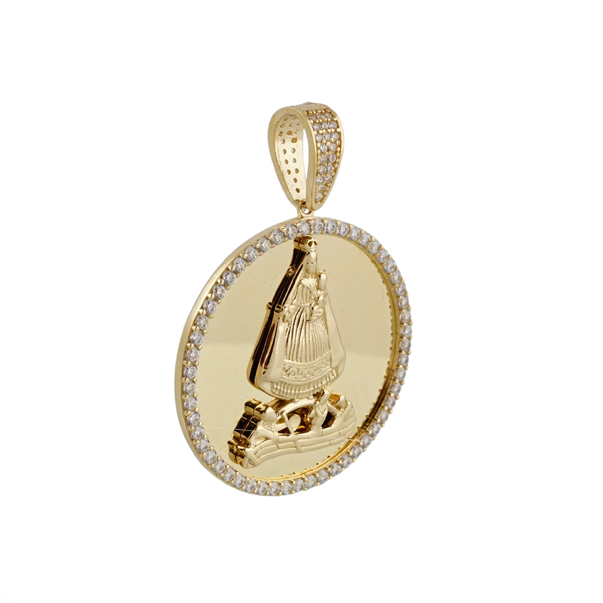 14k Gold Caridad del Cobre Medal