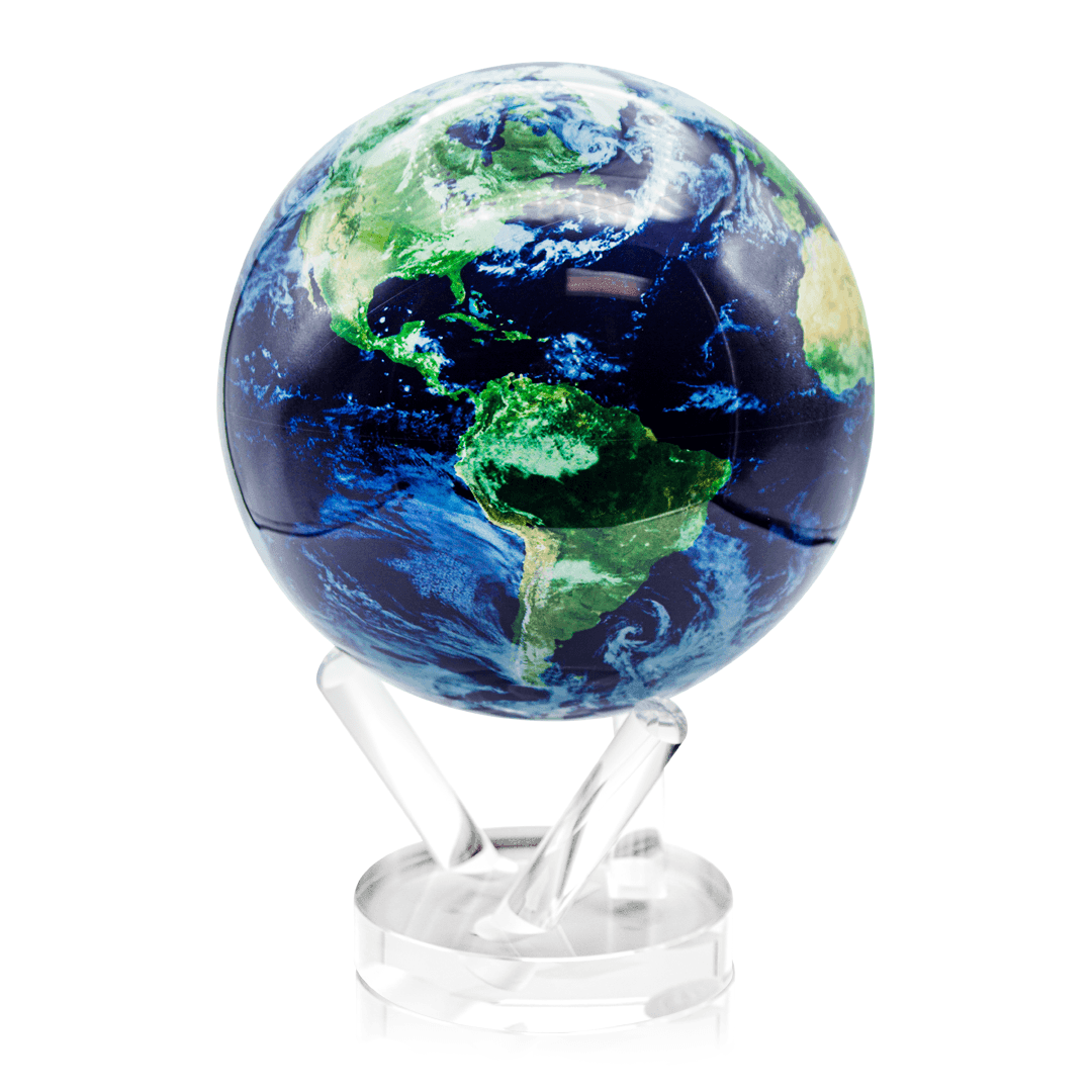 4.5in Earth With Clouds Mova Globe