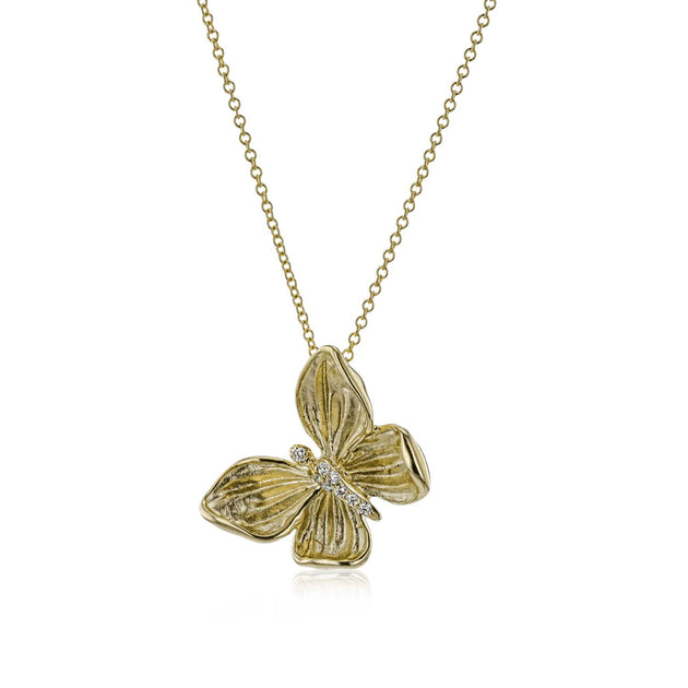 Simon G 18k Yellow Gold Diamond Pendant Necklace – DP272