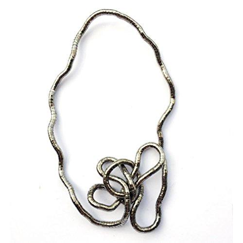 Wear You Like Fun Twisted Necklace 5mm Thickness 90cm Length Bendable Snake Chain Flexible Twist Jewelry Bendy Necklaces