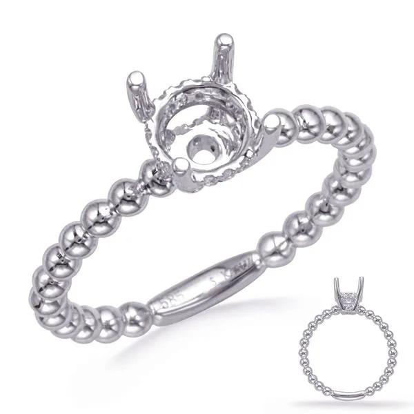 S. Kashi and Sons Beaded Band Semi-Mount