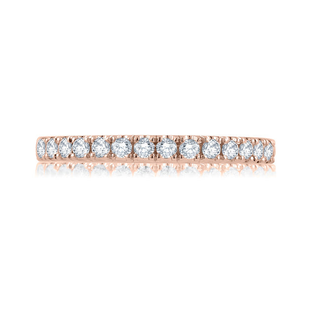 A.Jaffe 14k Rose Gold Straight Diamond Wedding Band – WR0906/15