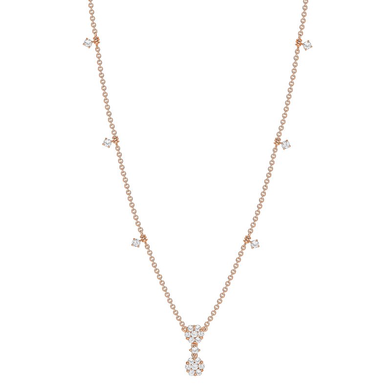 0.60ctw Diamond Drop Necklace
