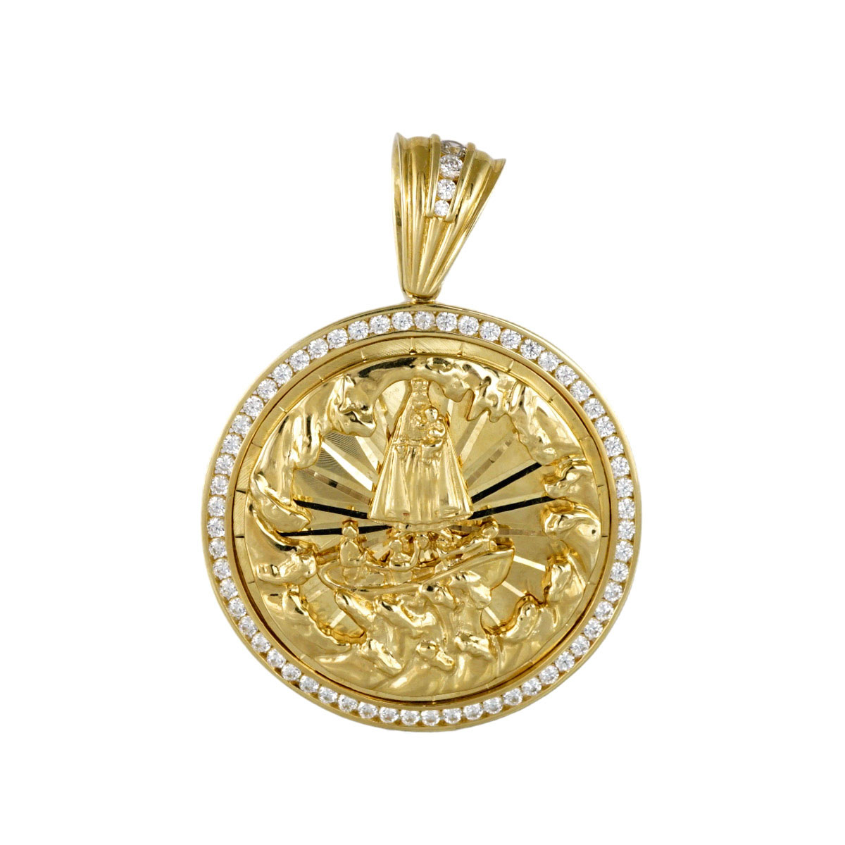 10k Yellow Gold Caridad del Cobre Pendant