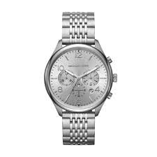 Men's Merrick Chronograph Watch (Silver)
