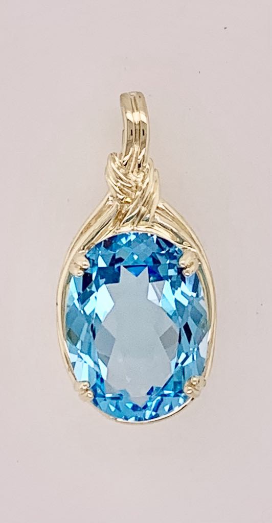 14K Estate Pendant/Pearl Enhancer