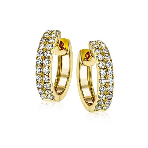 Simon G 18k Yellow Gold Diamond Huggie Earrings – ER369-Y