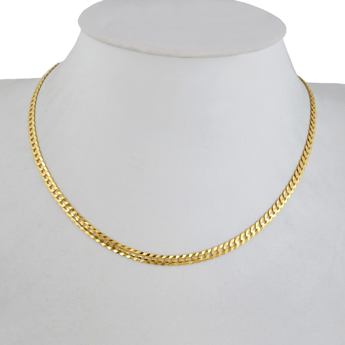 14k Solid Gold Italian Curve Chain