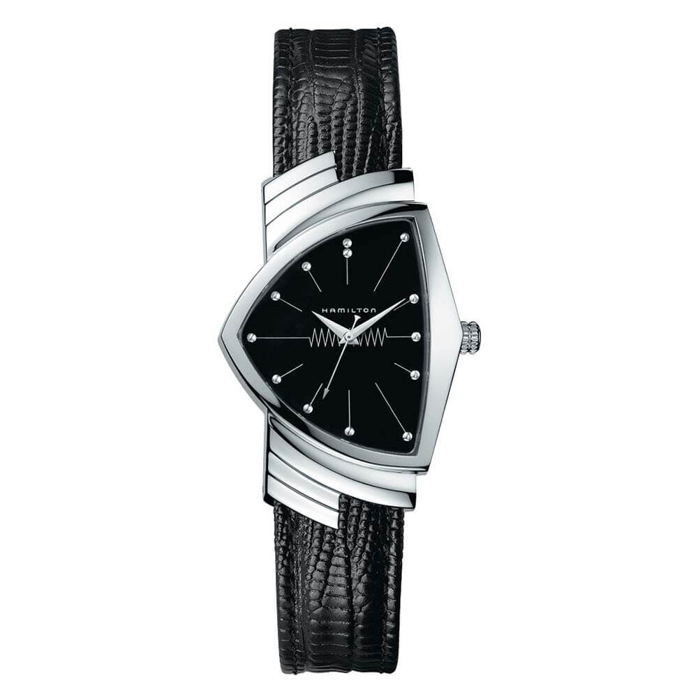 Hamilton Ventura Quartz Black Dial Watch, 32mm x 50mm