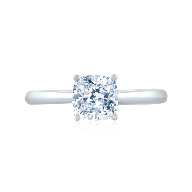 A.Jaffe 14k White Gold Solitaire Diamond Semi-Mount Engagement Ring – ME2001Q/207