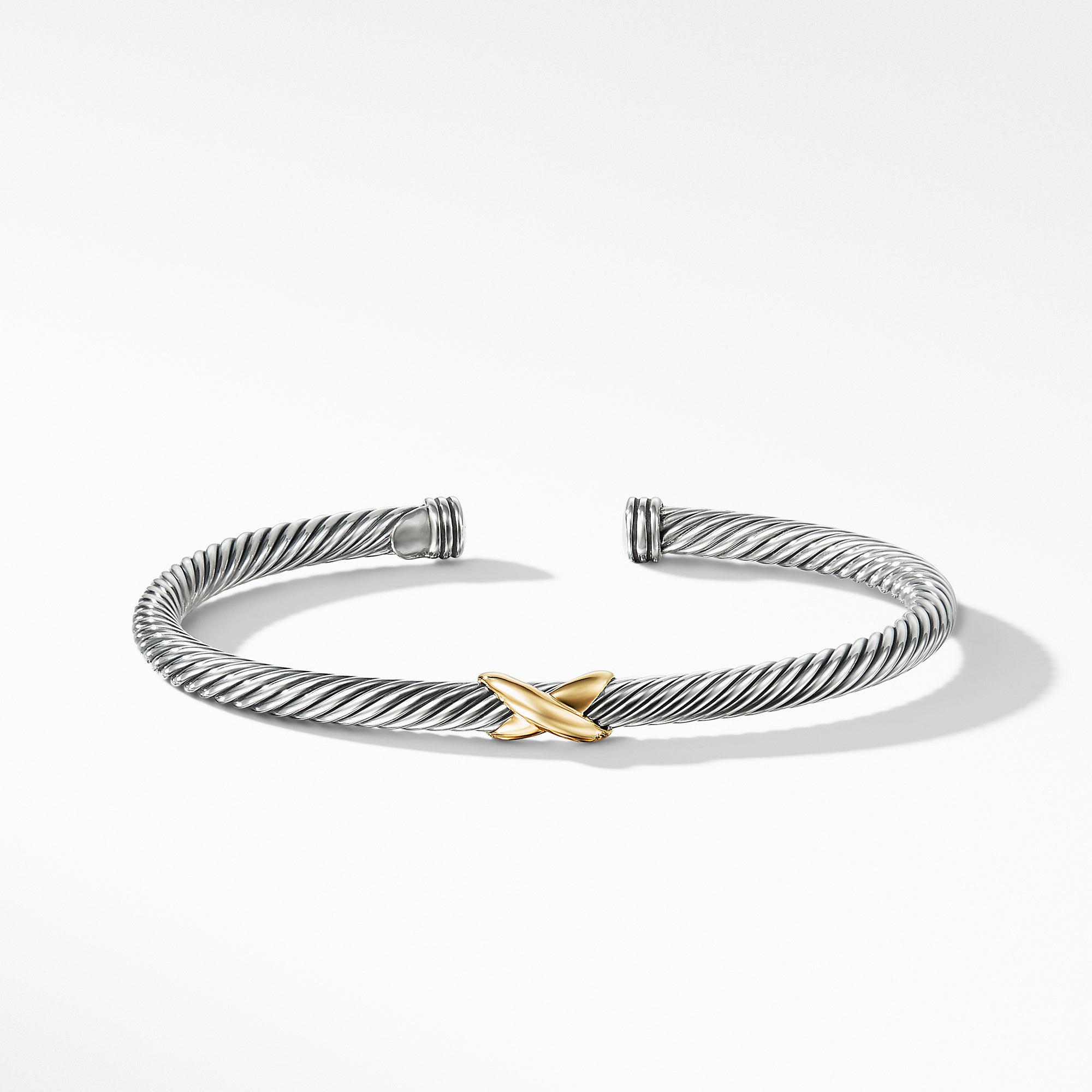 David Yurman X Bracelet with Gold- B11294 S8L