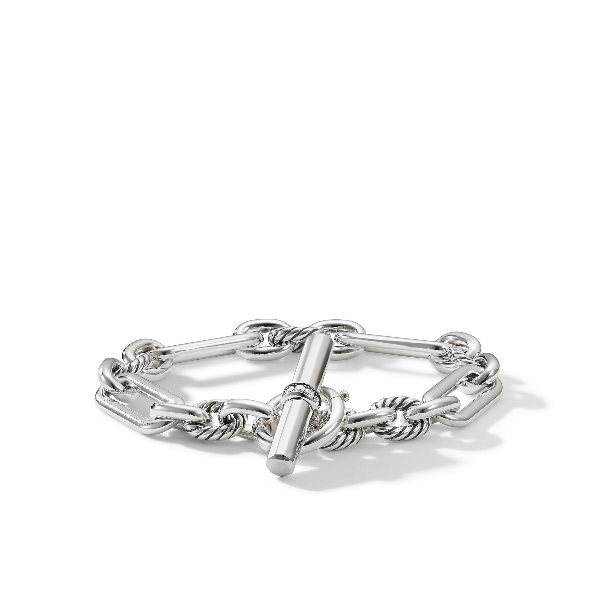 David Yurman Lexington Chain Bracelet with Diamonds- B16699DSSADIM