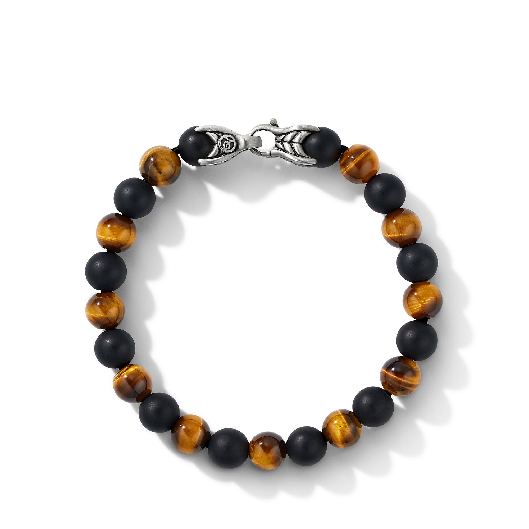 David Yurman Spiritual Beads Bracelet with Tiger's Eye and Black Onyx- B25412MSSBTEBO8