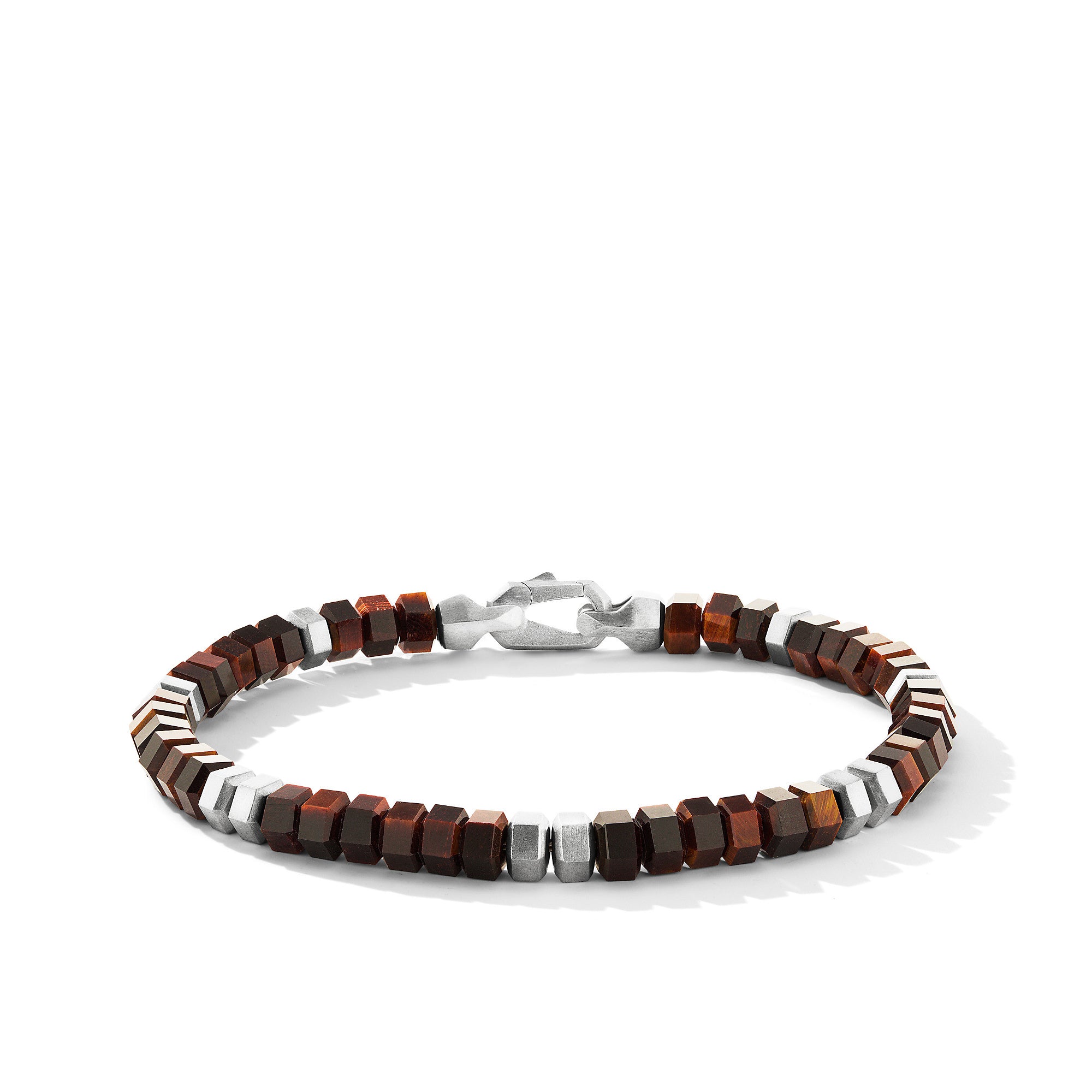 David Yurman Spiritual Beds Hex Bracelet with Red Tiger's Eye- B25434MSSBREM