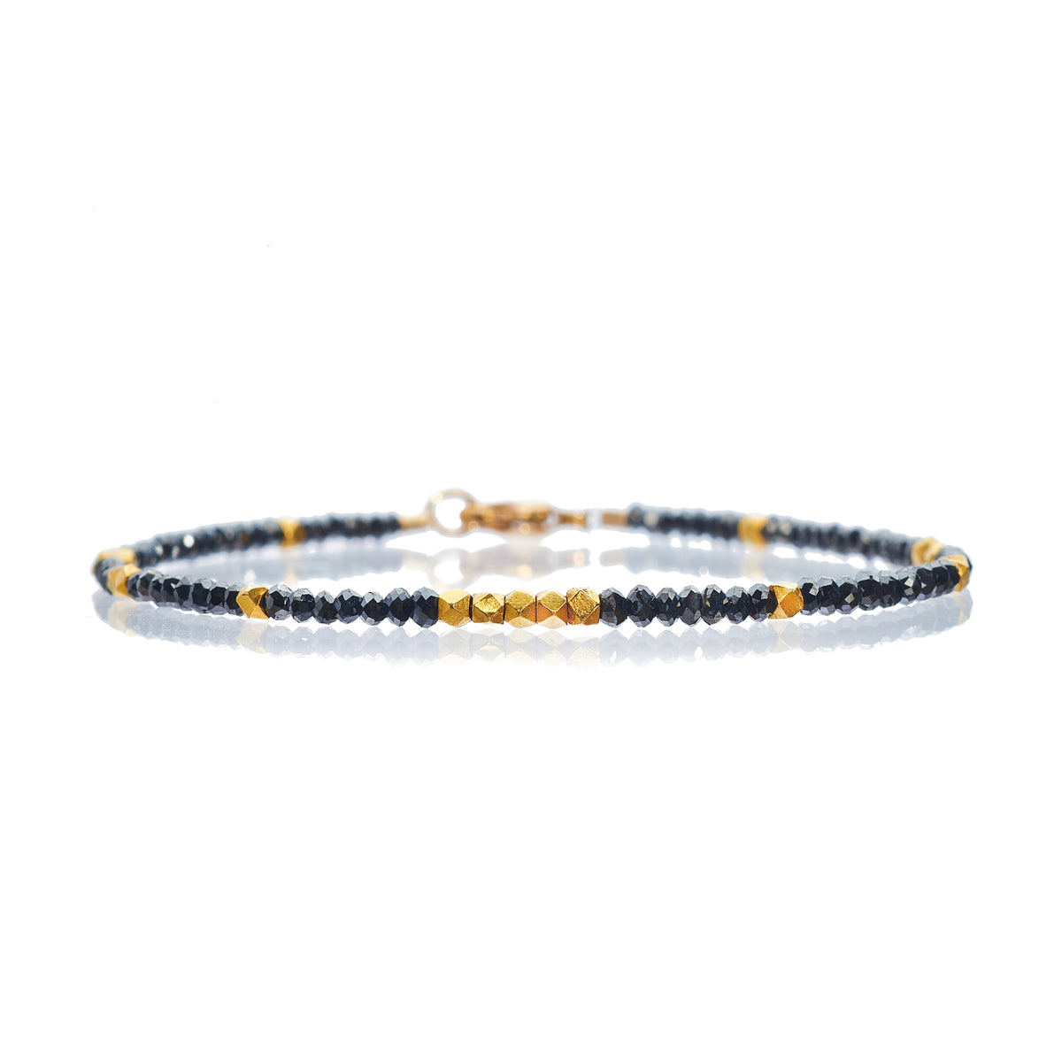NOIR BLACK DIAMOND AND GOLD MEDIUM BRACELET