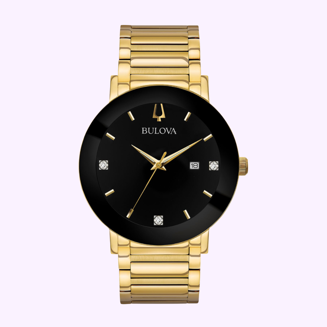 Bulova 97D116 Futuro Gold Stainless Steel Strap Men Watches