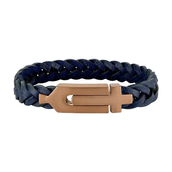Bulova Leather Classic Jewelry Mens Bracelet